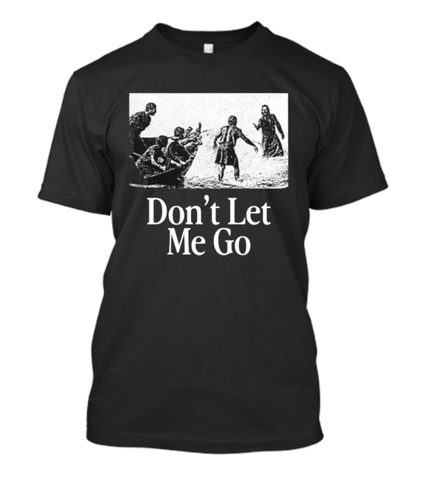 The Chosen Gifts Store Don't Let Me Go Crewneck Biblical Sea Scene T-Shirt