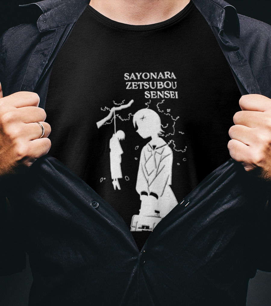 Sayonara Zetsubou Sensei Kafuka Fuura Nozomu Itoshiki T-Shirt