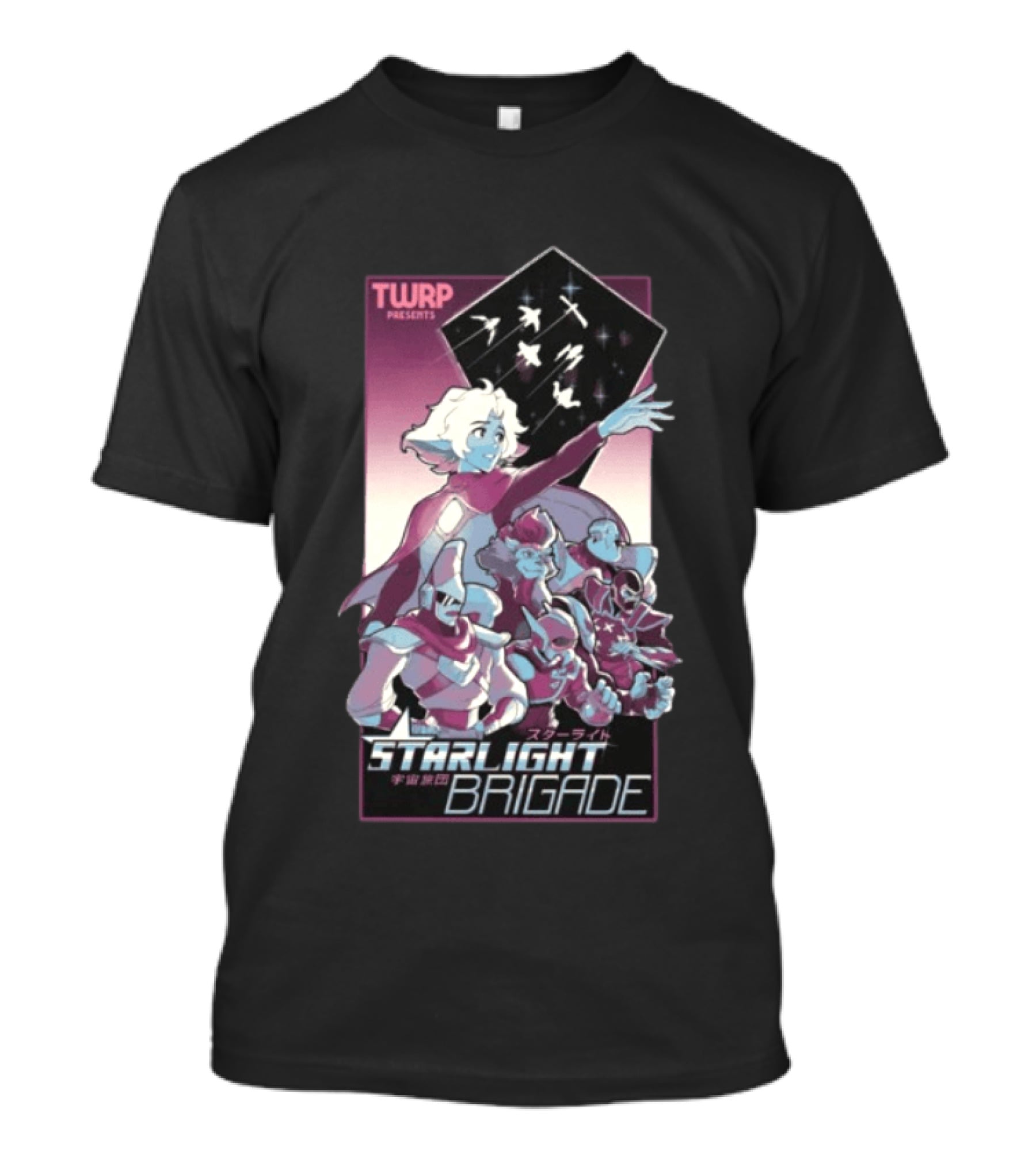 TWRP Presents Starlight Brigade Anime Style Longsleeve T-Shirt
