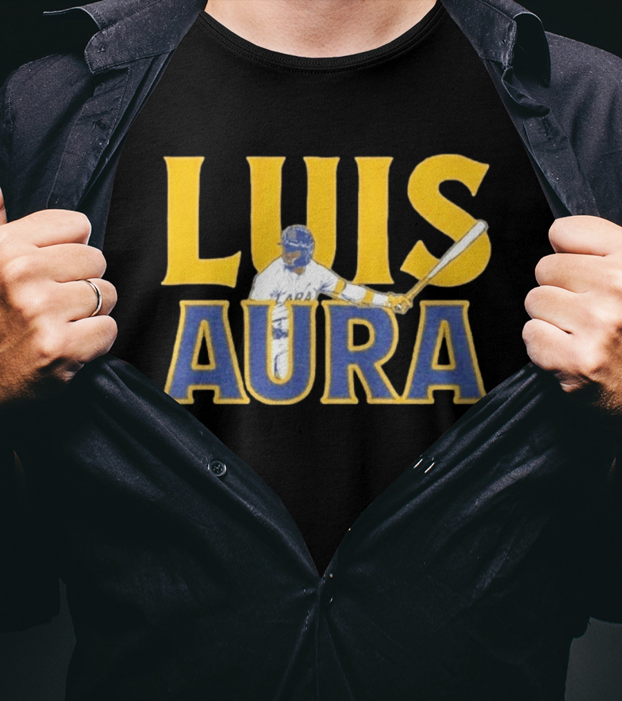 Luis Aura Luis Lara Milwaukee Brewers Player Sporting Bat T-Shirt