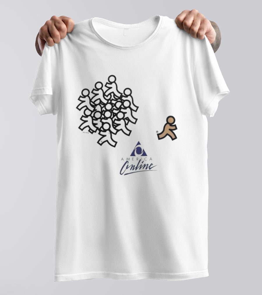 America Online AOL 92 00 90s Internet T-Shirt