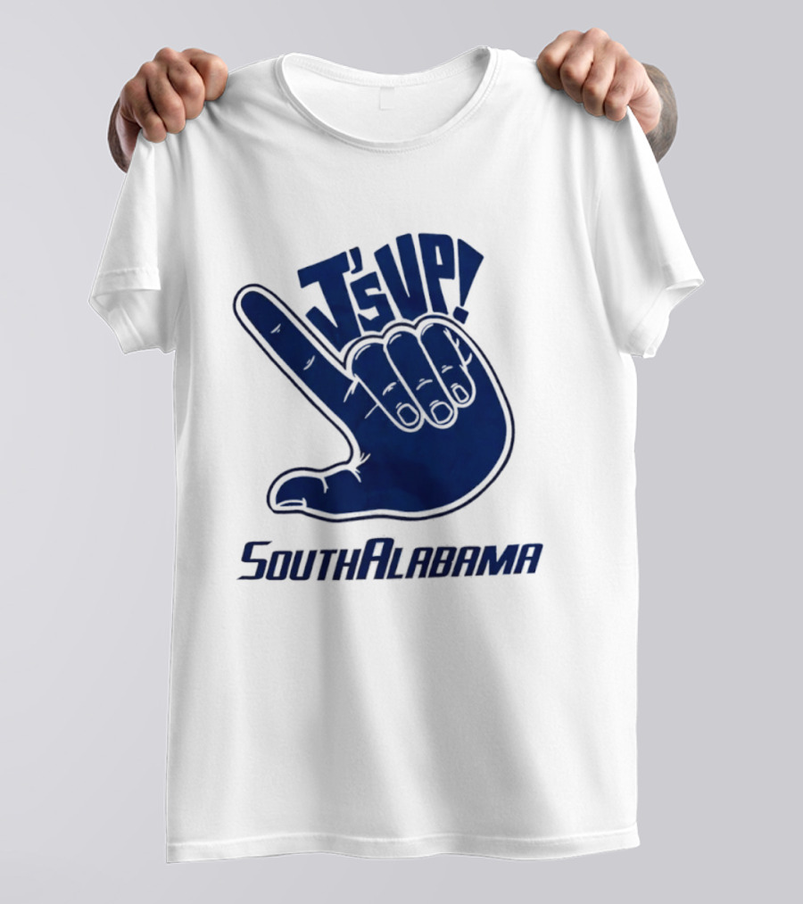 J's Up South Alabama Jaguars Hand Sign Fan Gear T-Shirt