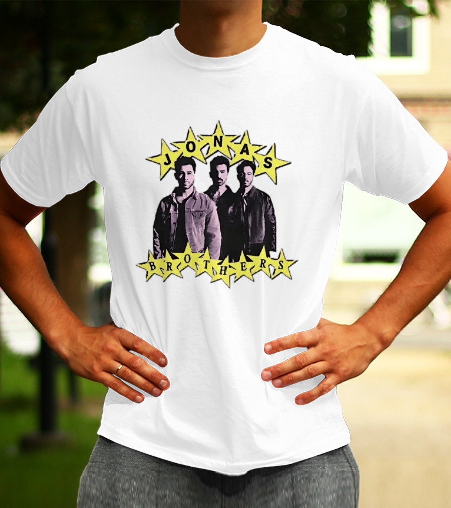 Jonas Brothers Star Pop Band Iconic Music Trio T-Shirt
