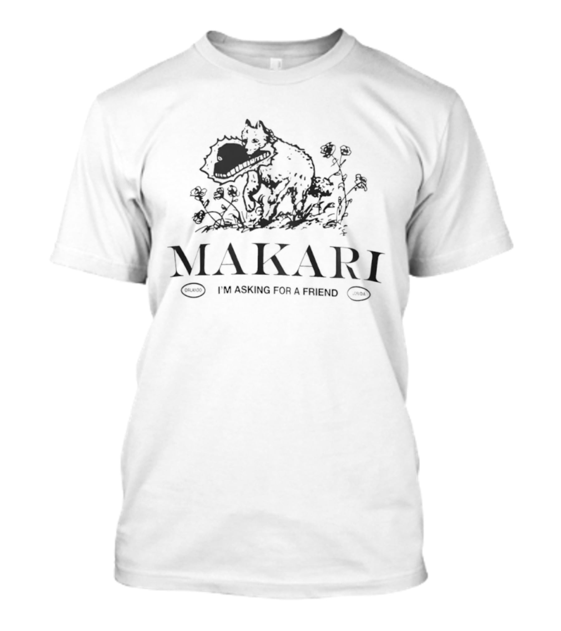Makari I'm Asking For A Friend Orlando Florida Botanical T-Shirt
