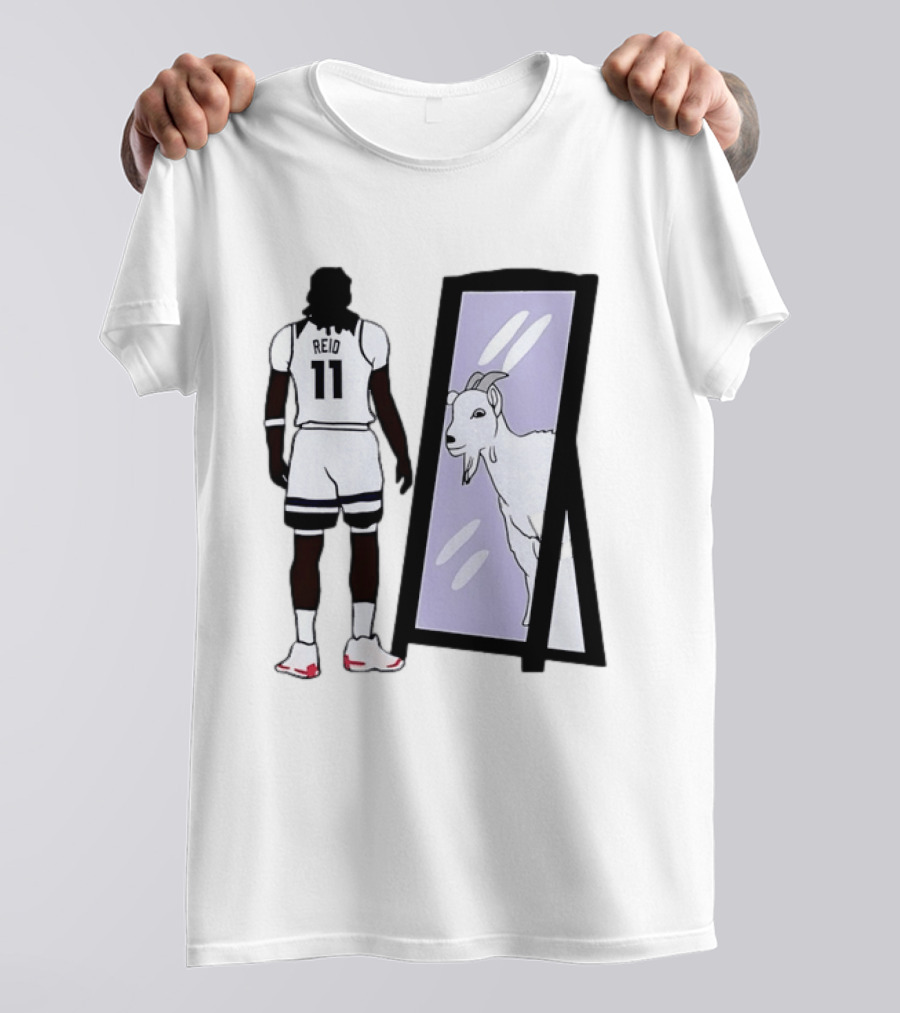 Naz Reid 11 Minnesota Timberwolves Looking Into Mirror Goat T-Shirt