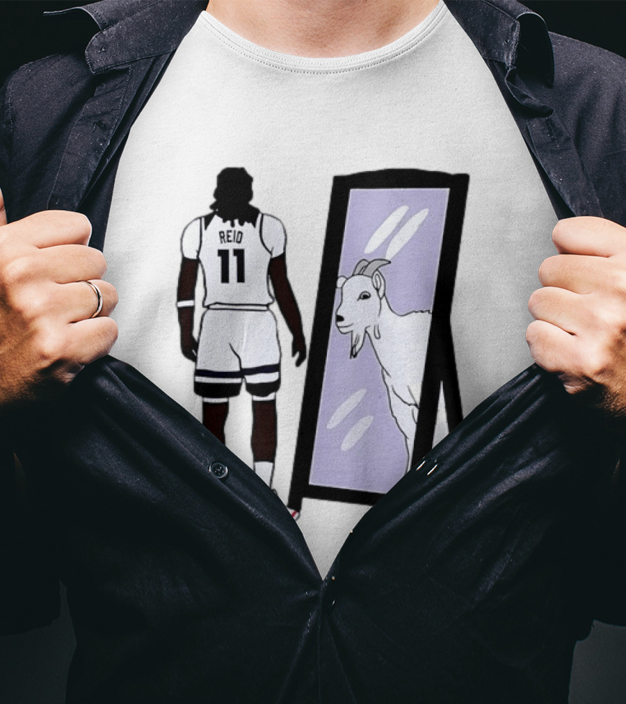Naz Reid 11 Minnesota Timberwolves Looking Into Mirror Goat T-Shirt