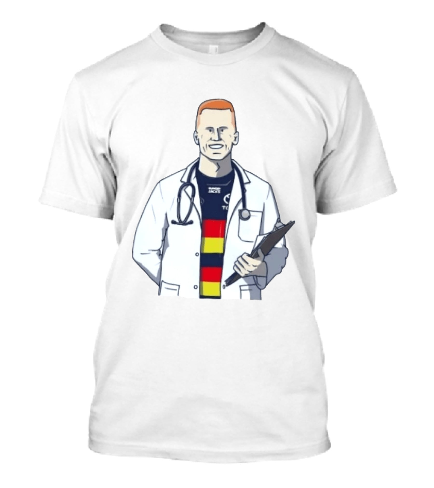 Reilly O'Brien Doctor Prescribed Adelaide Crows Stethoscope Tacos Top T-Shirt