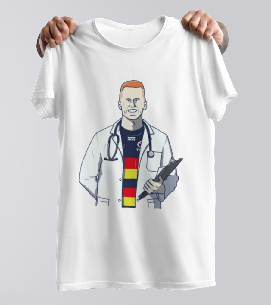 Reilly O'Brien Doctor Prescribed Adelaide Crows Stethoscope Tacos Top T-Shirt