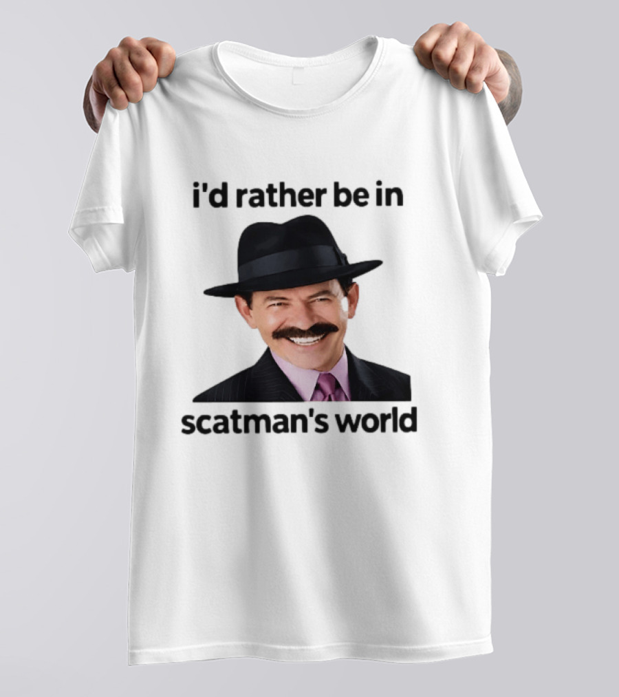 I'd Rather Be In Scatman's World Scatman John T-Shirt