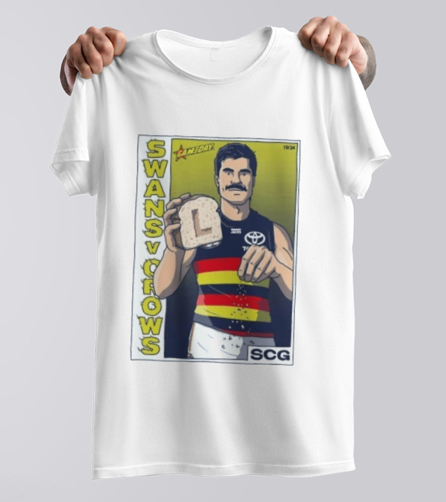 Swans Vs Crows Gameday SCG Salt Bae L Toast AFL Cartoon T-Shirt