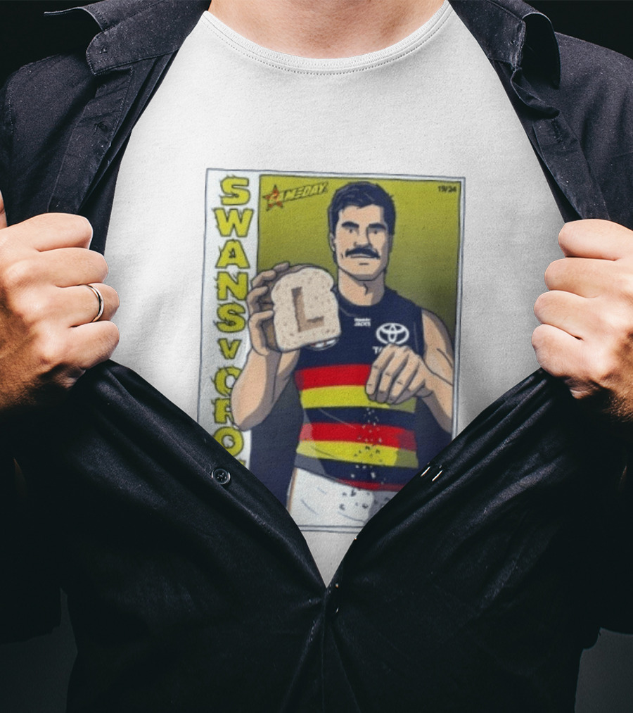 Swans Vs Crows Gameday SCG Salt Bae L Toast AFL Cartoon T-Shirt