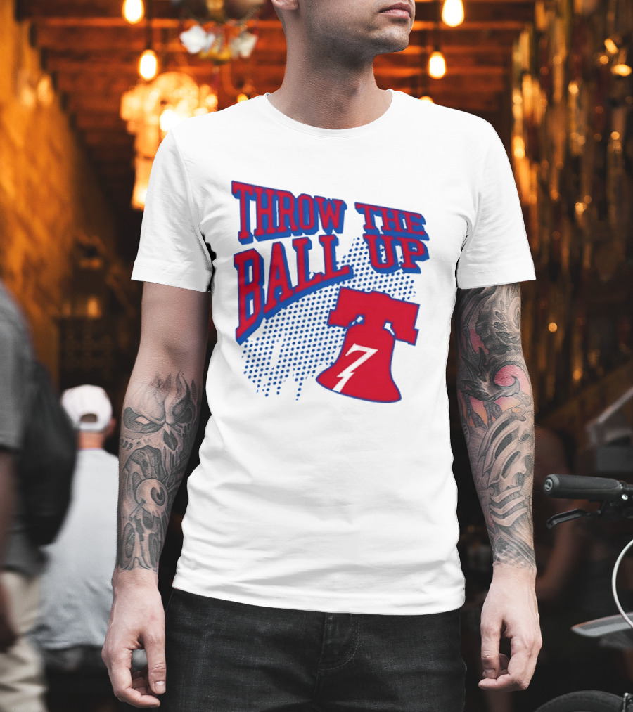 NBA Philadelphia 76ers Throw The Ball Up Liberty Bell T-Shirt