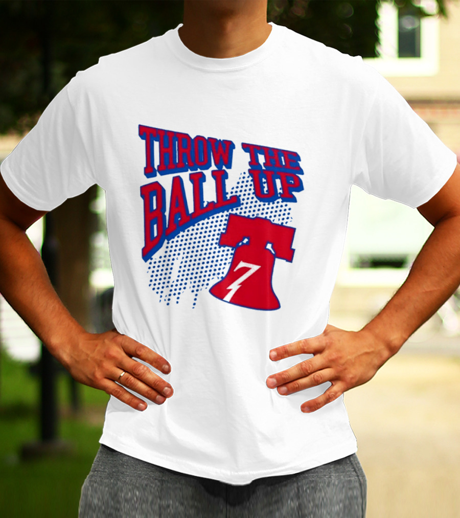 NBA Philadelphia 76ers Throw The Ball Up Liberty Bell T-Shirt