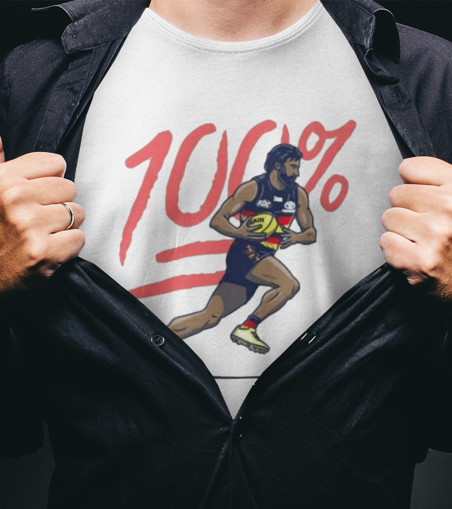 Wayne Milera 100% Adelaide Crows AFL Australian Football League Player T-Shirt