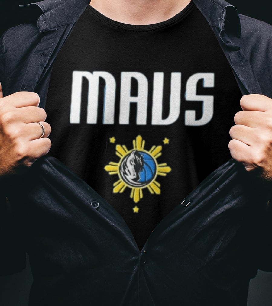Mavs Horse Head Basketball Philippine Sun Stars Dallas Mavericks NBA T-Shirt