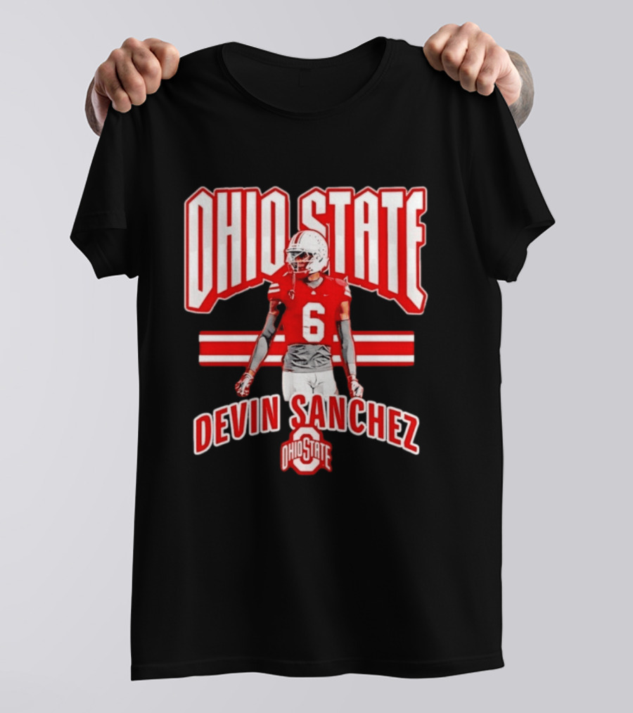 Ohio State Buckeyes Devin Sanchez Number 6 Fan T-Shirt
