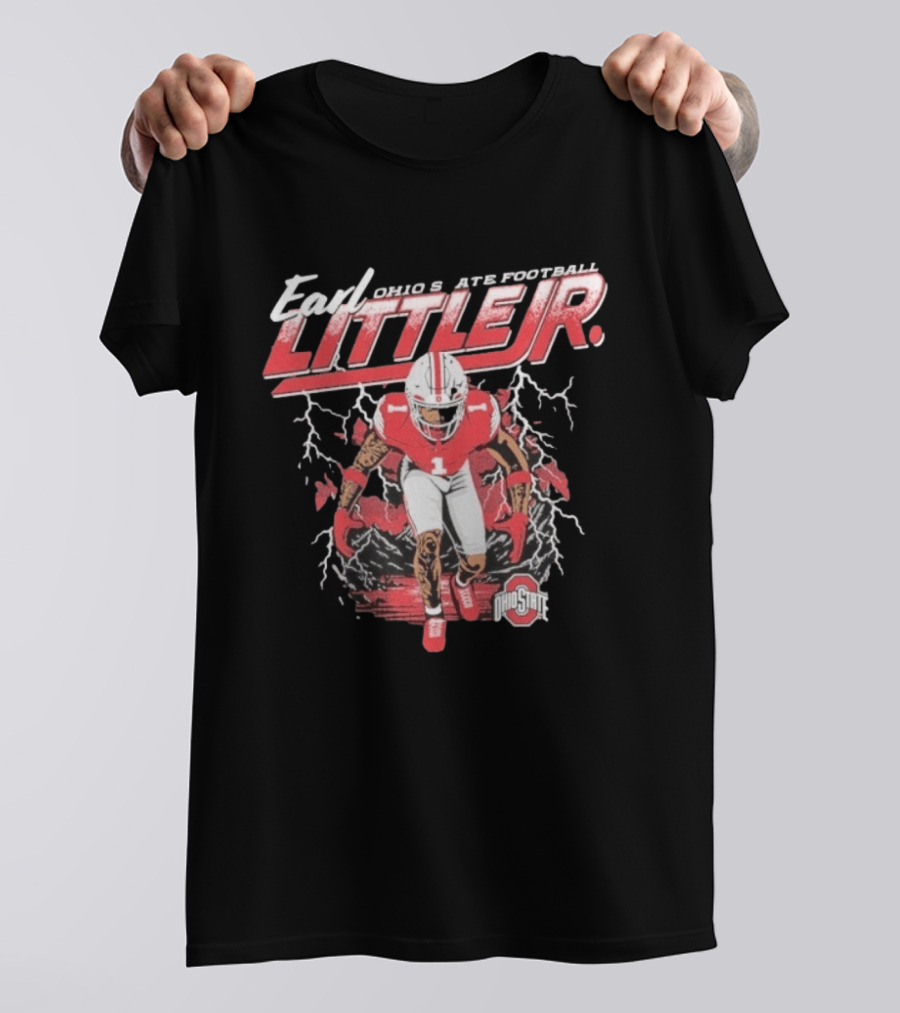 Earl Little Jr Ohio State Football Buckeyes Graffiti T-Shirt