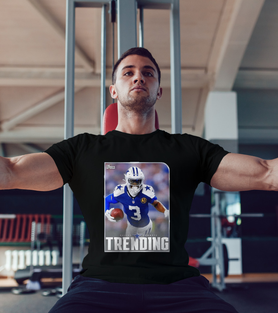 Dallas Cowboys Network Trending Number 3 Player Football T-Shirt