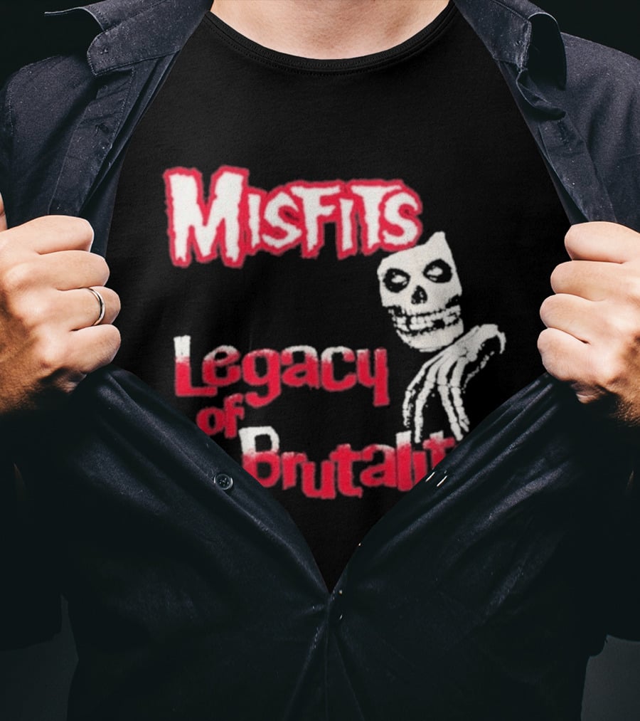 Misfits Legacy Of Brutality Skull Punk Rock T-Shirt