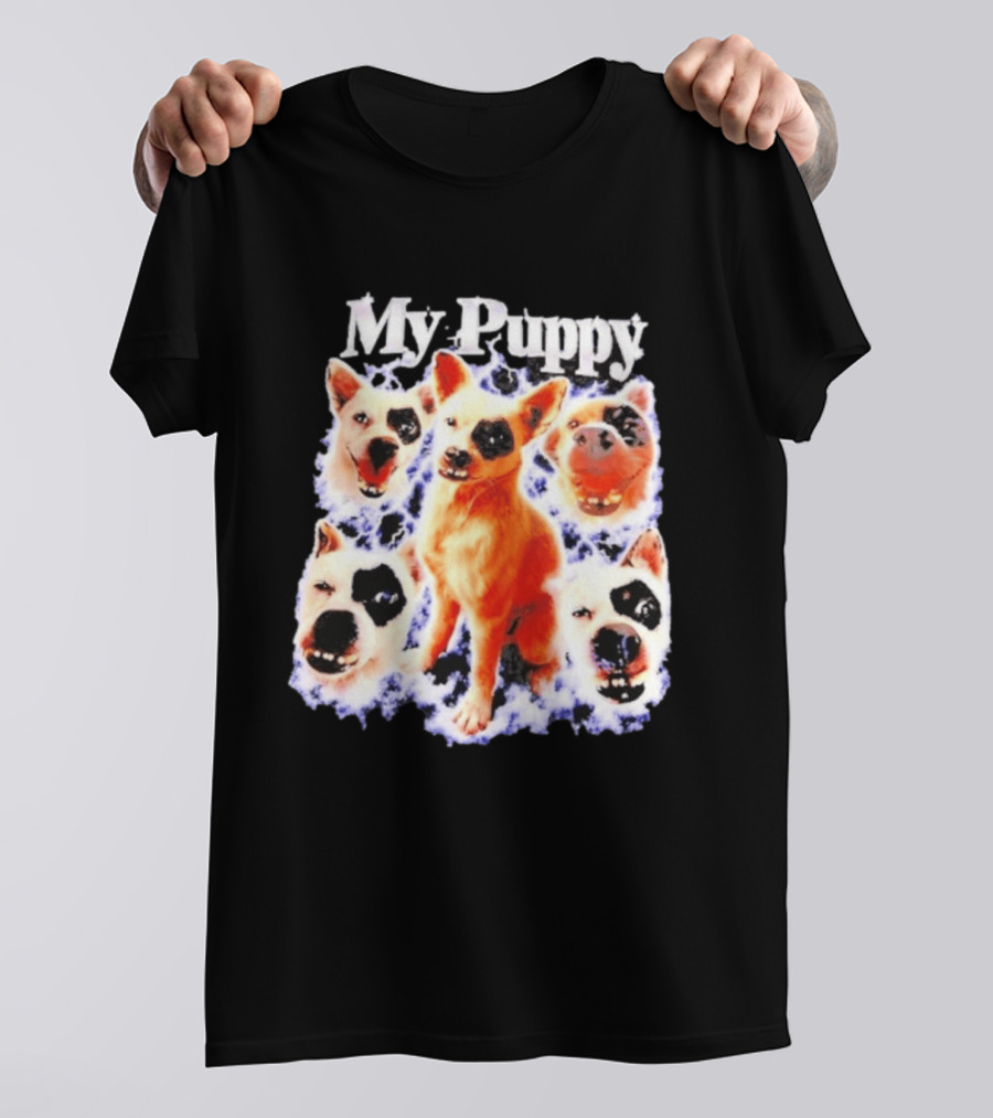My Puppy Australian Cattle Dog Blue Heeler Faces T-Shirt