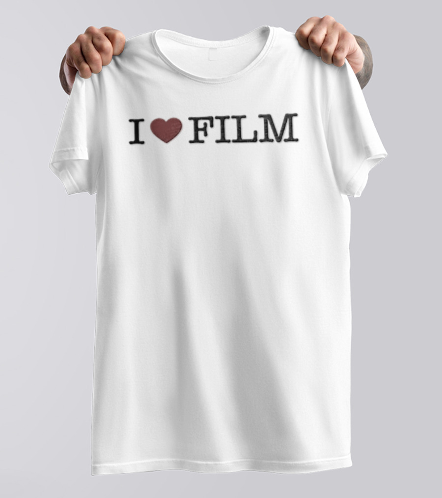 I Love Film Heart Icon Movie T-Shirt