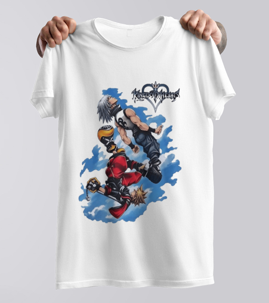 Kingdom Hearts Sora Riku Sky Square Enix T-Shirt