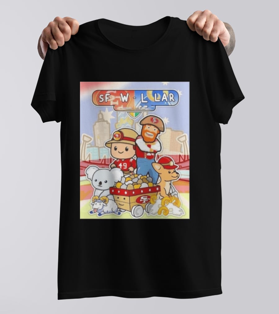 San Francisco 49ers Dig Up A Win SF W L LAR Australia T-Shirt