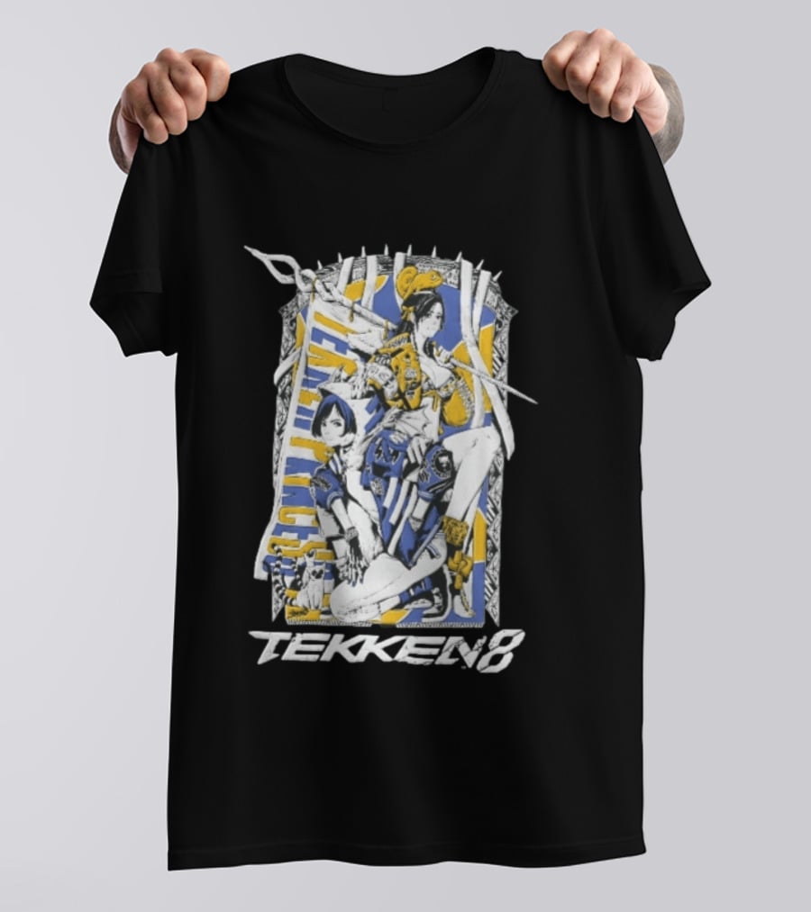 Tekken 8 Team Princess Anime Female Fighters Art Chameleon Flag T-Shirt