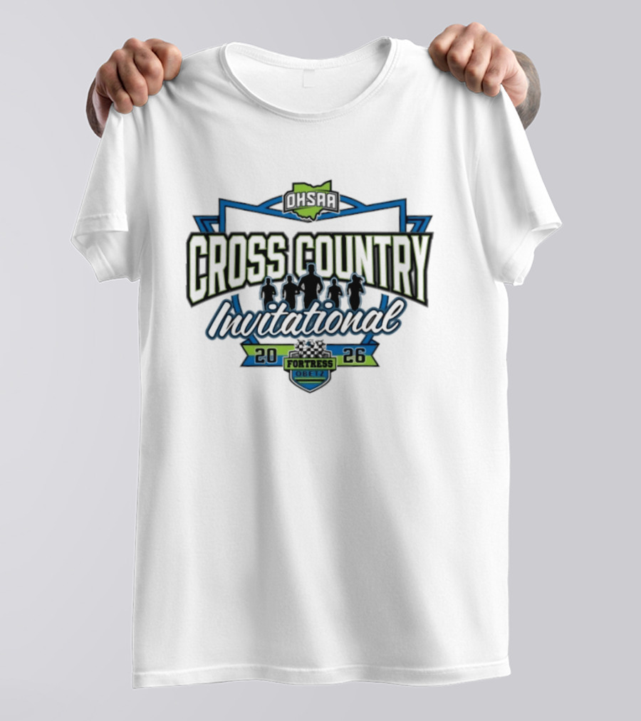 OHSAA Cross Country Invitational 2026 Fortress Obetz T-Shirt