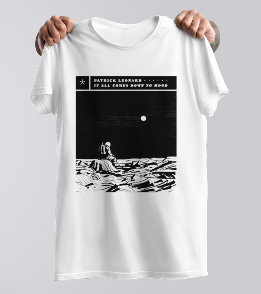 Patrick Leonard It All Comes Down To Mood Moonlit Ocean Scene T-Shirt