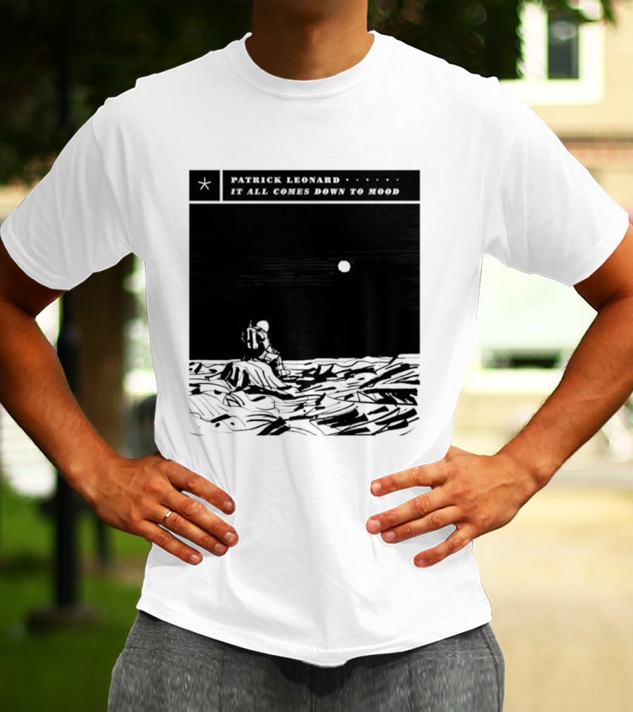 Patrick Leonard It All Comes Down To Mood Moonlit Ocean Scene T-Shirt