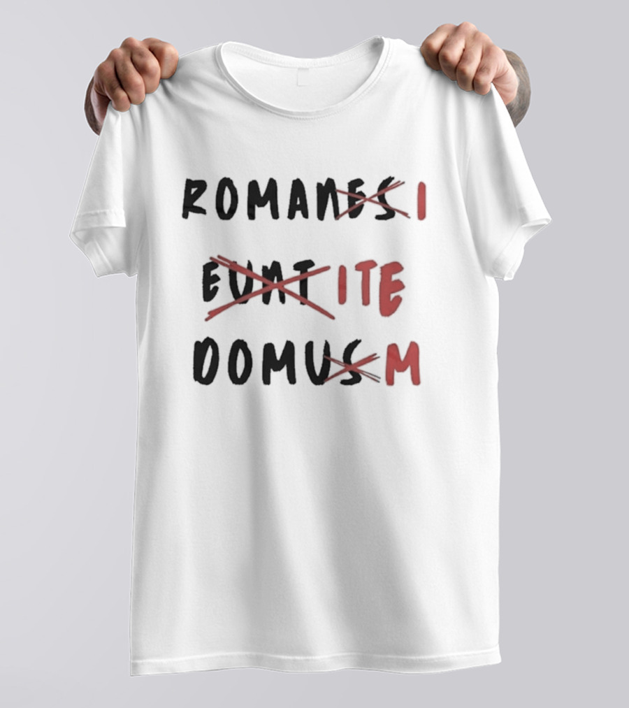 Romans Go Home Life Of Brian Corrected Latin Graffiti T-Shirt