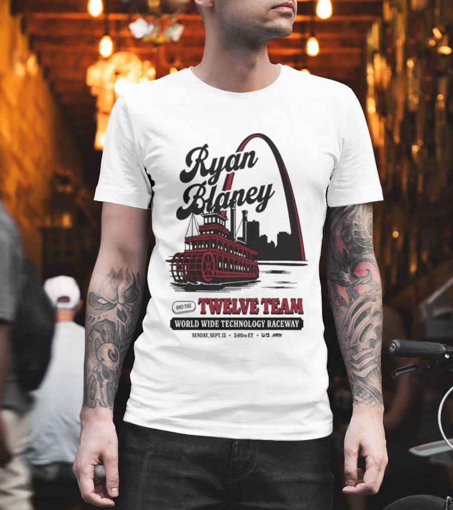 Ryan Blaney Twelve Team World Wide Technology Raceway St. Louis Arch September 13 2026 T-Shirt