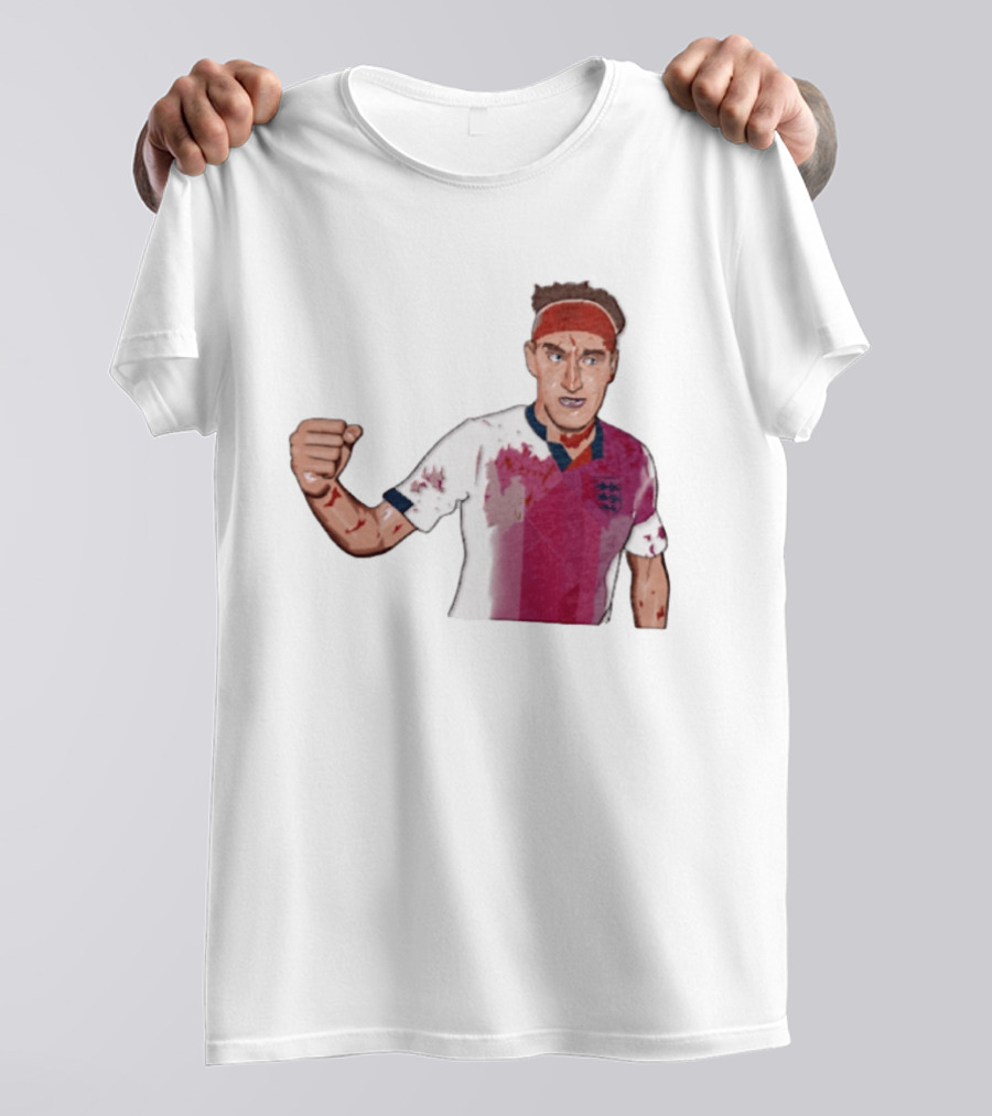 Terry Butcher England Football Iconic Bloodied Headband Moment Football Fans T-Shirt