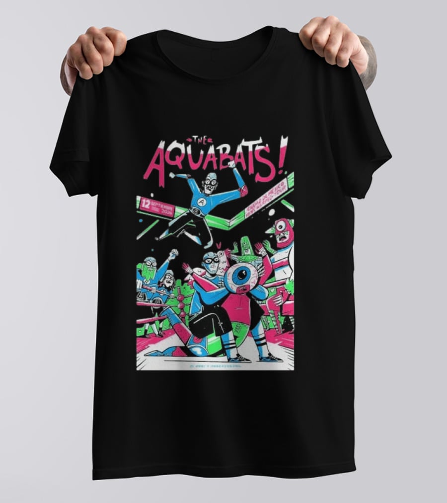 The Aquabats September 12 2026 Mexico City Comic Style Concert T-Shirt