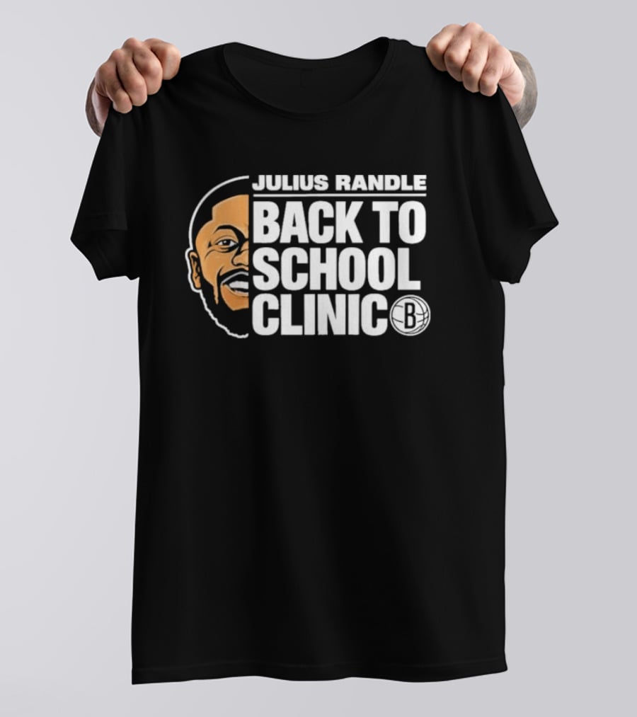 Julius Randle Back To School Clinic Special Event With Iconic Basketball T-Shirt