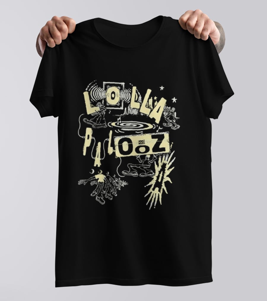 Lollapalooza Music Festival Concert Alternative Rock Decorative T-Shirt