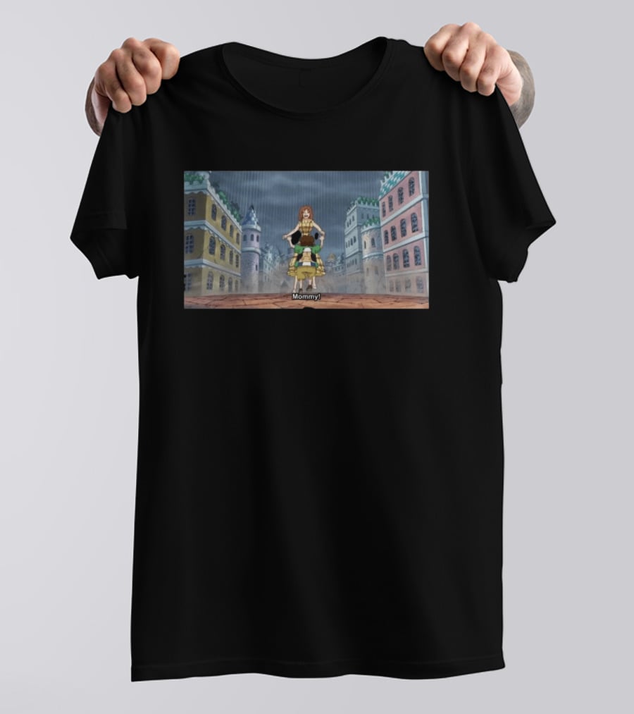 Mommy Dressrosa Kuma Scene In Iconic Anime Setting T-Shirt