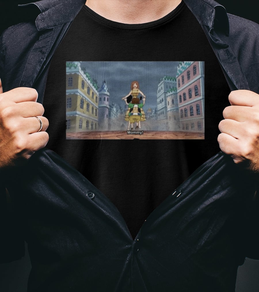Mommy Dressrosa Kuma Scene In Iconic Anime Setting T-Shirt