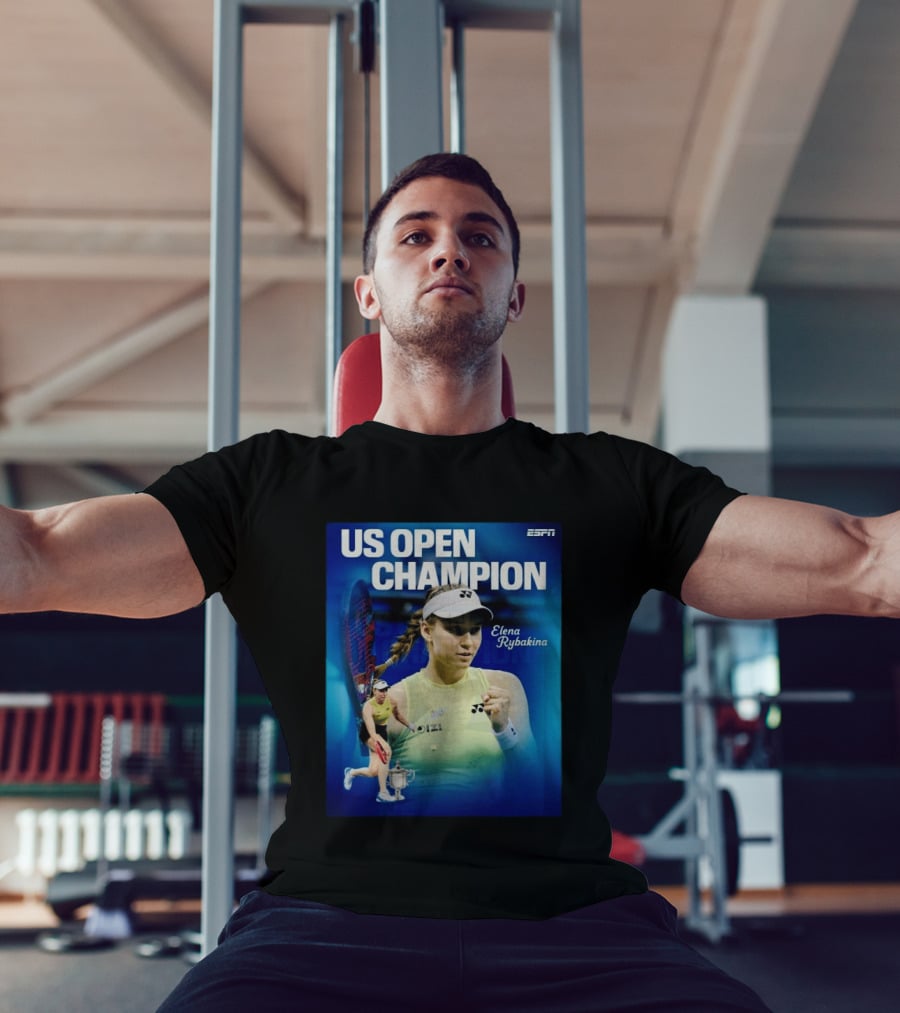 US Open Champion Elena Rybakina Win Featured By ESPN T-Shirt