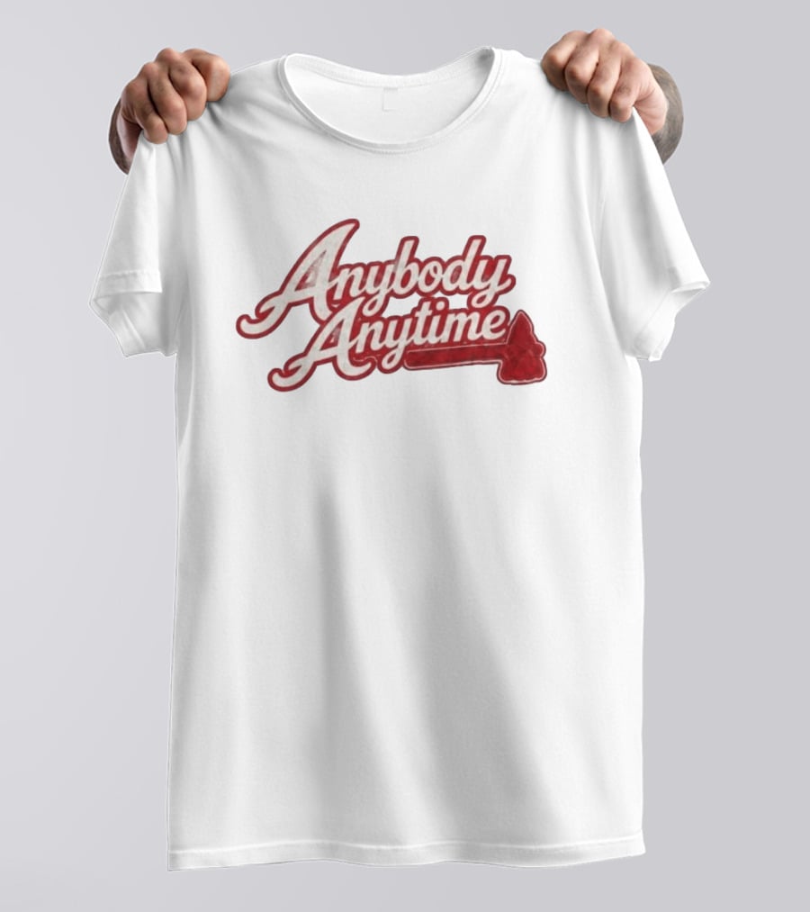 Chris Sale Braves Anybody Anytime Baseball Phrase T-Shirt