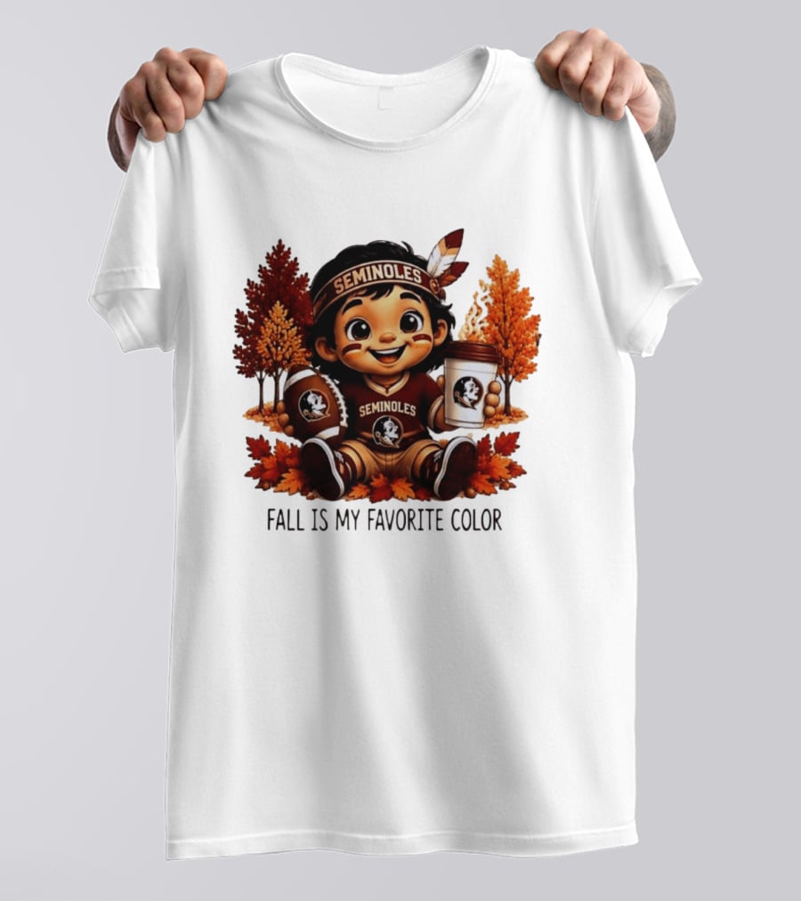 Florida State Seminoles Fall Is My Favorite Color Leaves Football Coffee Toddler T-Shirt