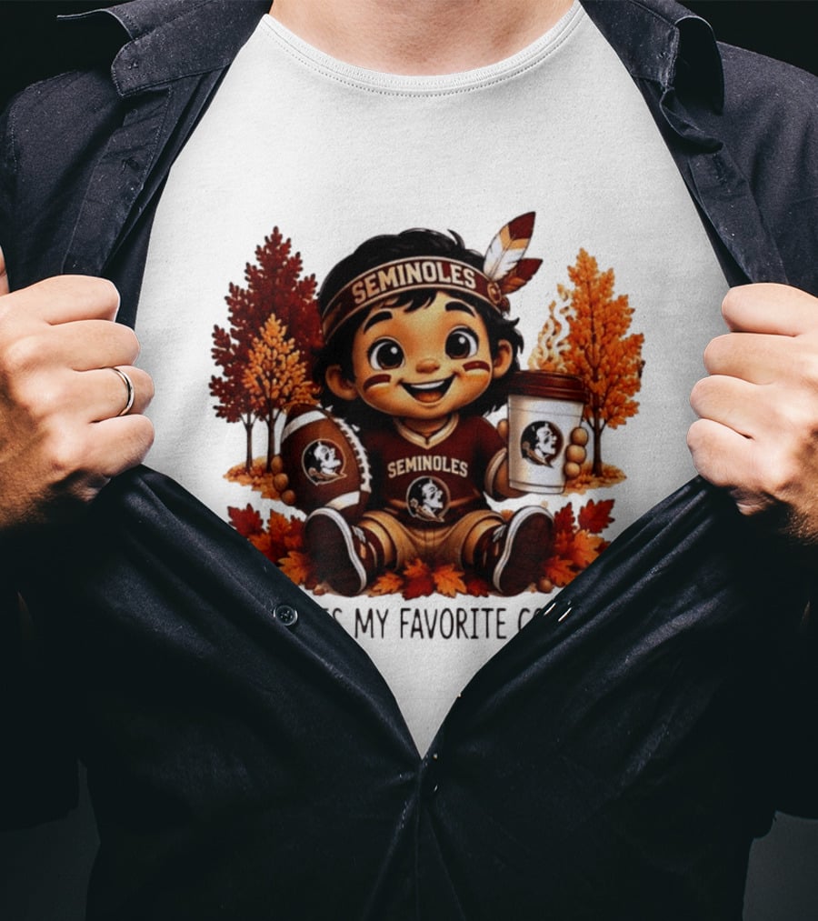 Florida State Seminoles Fall Is My Favorite Color Leaves Football Coffee Toddler T-Shirt