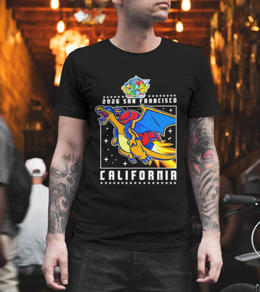 Pokémon Worlds 2026 Charizard San Francisco California T-Shirt