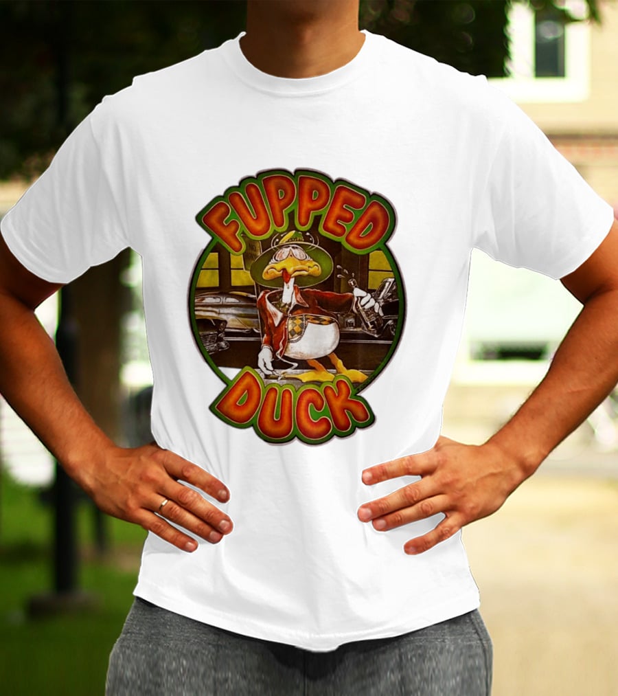 Fupped Duck Vintage Style 1979 Tipsy Cartoon Nostalgia T-Shirt