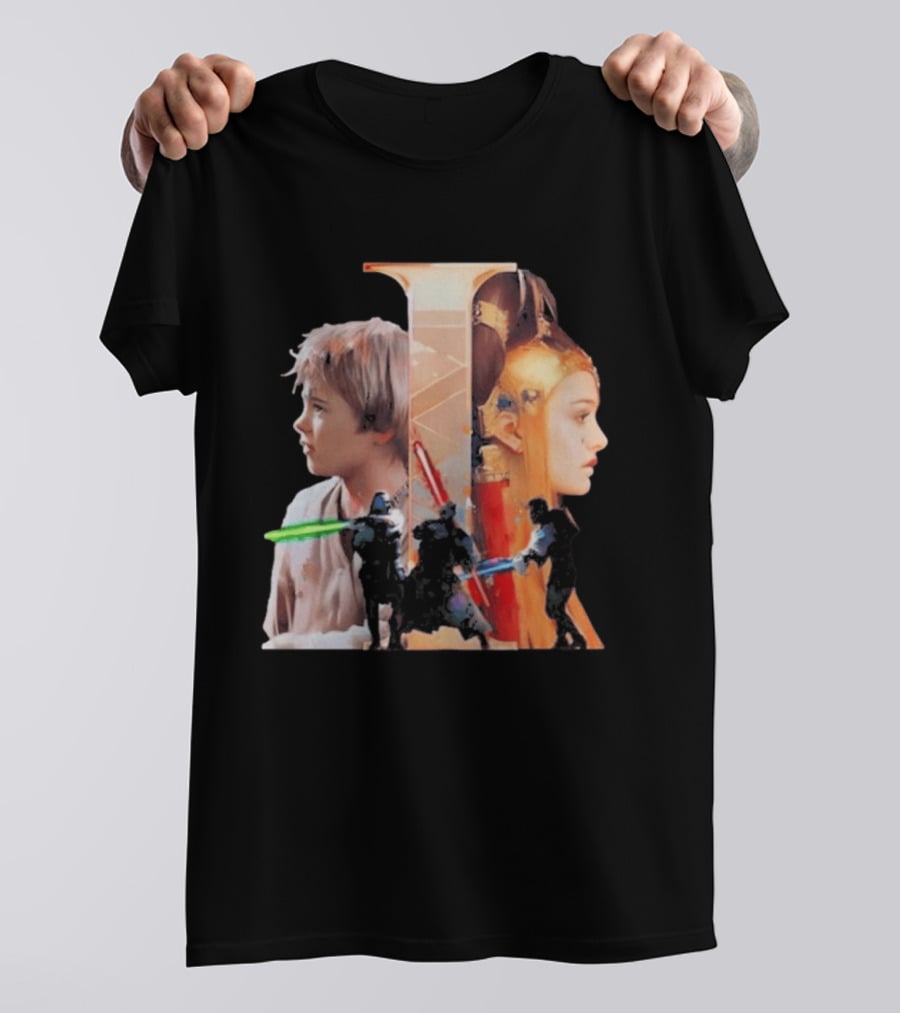 Rebel Scums The Phantom Menace 25th Anniversary Celebration With Iconic Characters And Lightsabers T-Shirt