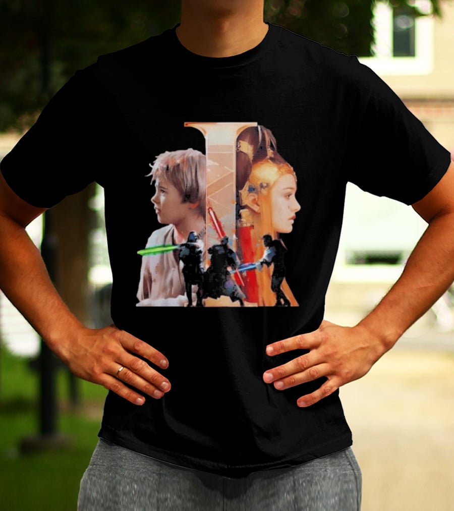 Rebel Scums The Phantom Menace 25th Anniversary Celebration With Iconic Characters And Lightsabers T-Shirt