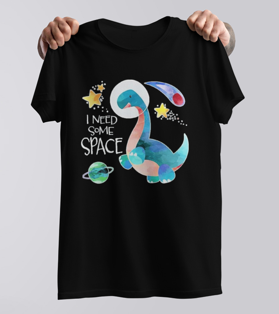 I Need Some Space Dinosaur Astronaut With Stars Planet Youth T-Shirt