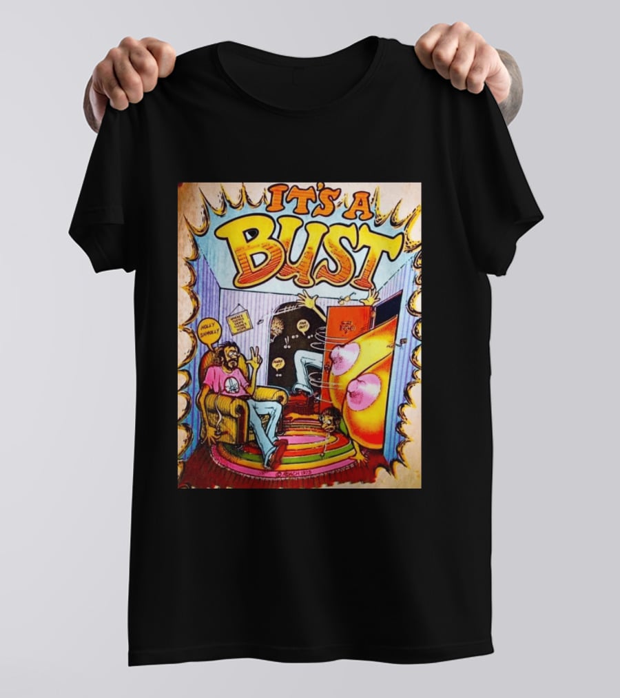 It's A Bust 1975 Zap Comix Cartoon Explosion T-Shirt