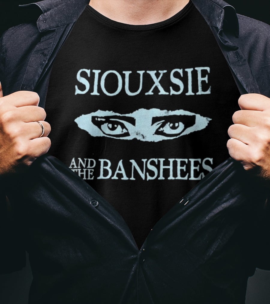 Siouxsie And The Banshees Distressed Eyes Band Merchandise T-Shirt